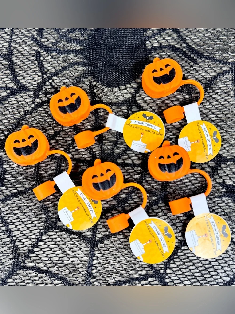 NEW Target Bullseye Playground Halloween Pumpkin Straw Covers